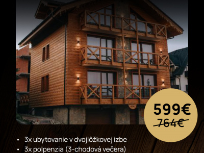Romantický pobyt v Chalets CEDER II.