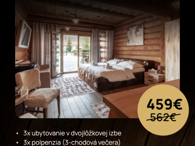 Romantický pobyt v penzóne Cottage CEDER